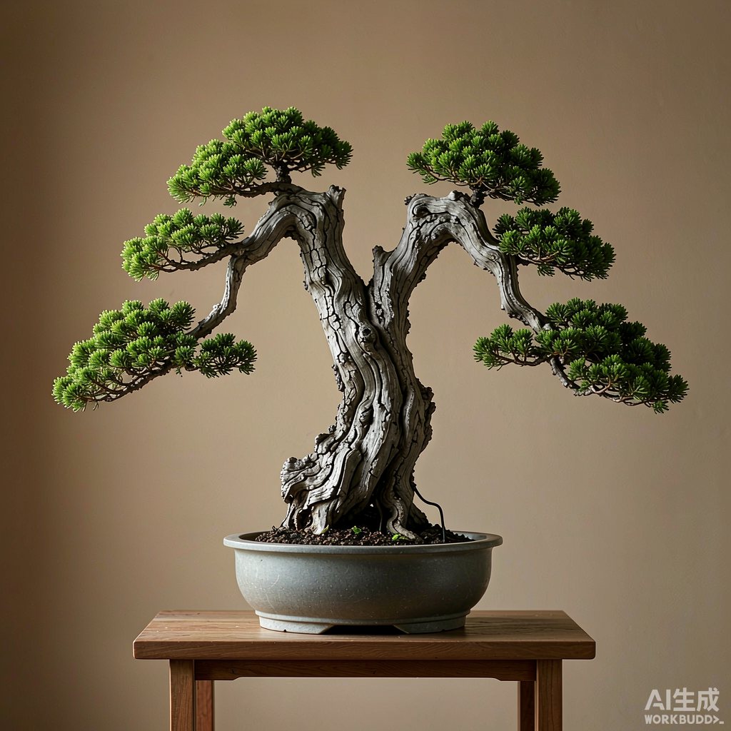 真柏盆景作品